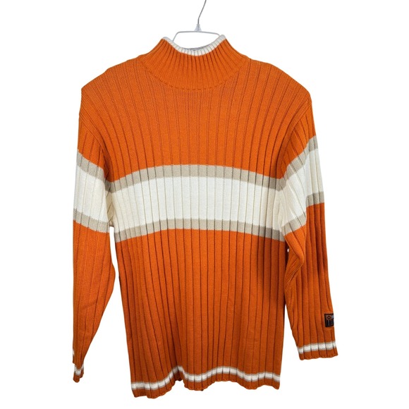 South Pole Other - Vtg South Pole Ski Sweater Men's Size‎ XL Chunky Knit Ribbed Orange Retro